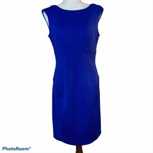 MAGGY LONDON royal blue sheath dress. EUC.